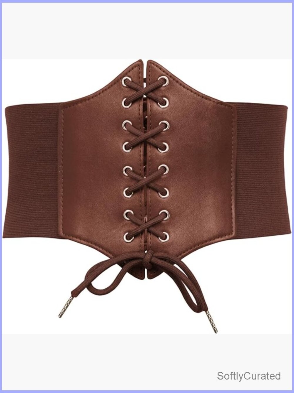 Vintage Lace-up Cinch Elastic Waist Corset Belt